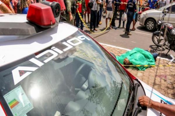 Vítima reage a assalto e deixa um morto em Teresina.(Imagem:Thiago Amaral)