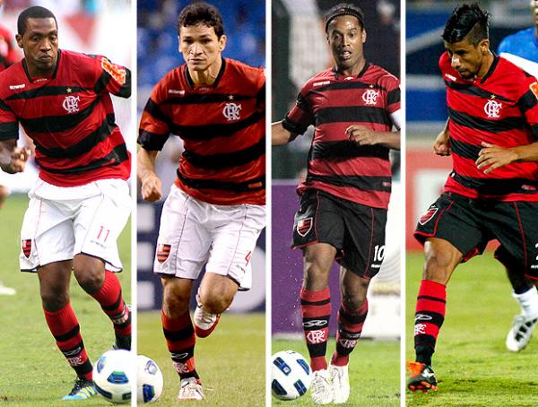 Ronaldinho, Renato, Angelim e Léo Moura: os pilares de Luxemburgo