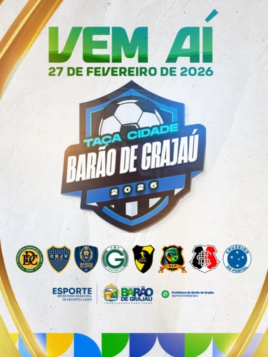 Taça Cidade Barão de Grajaú 2026 promete movimentar o esporte local