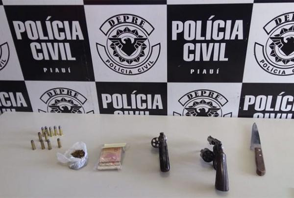 Três são presos por tráfico de drogas na zona Sul de Teresina.(Imagem:PC-PI)