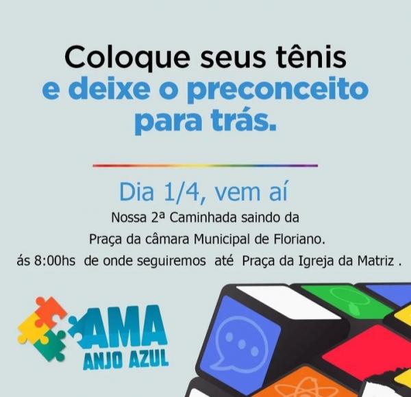 AMA "Anjo Azul" realiza segunda caminhada em alusão ao Dia Mundial da Conscientização do Autismo