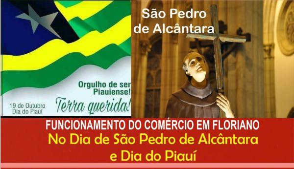 Confira como irá funcionar o comércio de Floriano durante o feriado