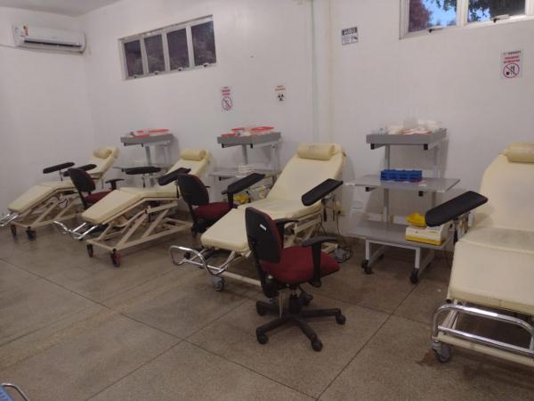 Sala de doa&ccedil;&atilde;o do Hemocentro Floriano(Imagem:FlorianoNews)