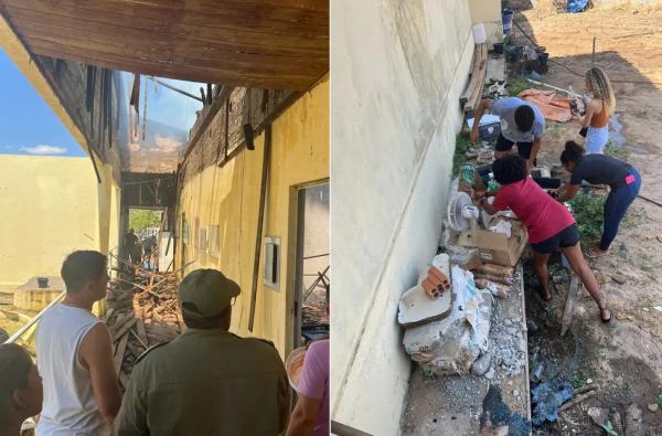 Inc&ecirc;ndio atinge salas de aula do campus da Uespi em Uru&ccedil;u&iacute;, no Piau&iacute;.(Imagem:Pol&iacute;cia Militar)