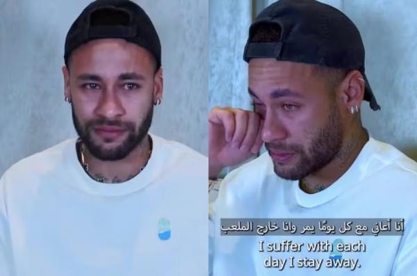 Neymar se emociona ao falar sobre a sua volta.(Imagem:Reprodu&ccedil;&atilde;o/Instagram)
