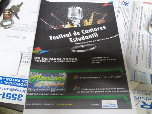 Festival Estudantil realizar&aacute; eliminat&oacute;ria em Bar&atilde;o de Graja&uacute;.(Imagem:FlorianoNews)