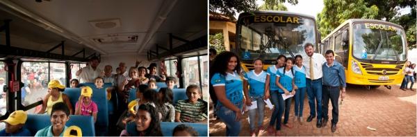 Entrega de &ocirc;nibus escolar em Marcos Parente / Entrega de &ocirc;nibus escolar - munic&iacute;pio de Landri Sales(Imagem:Regis Falc&atilde;o)