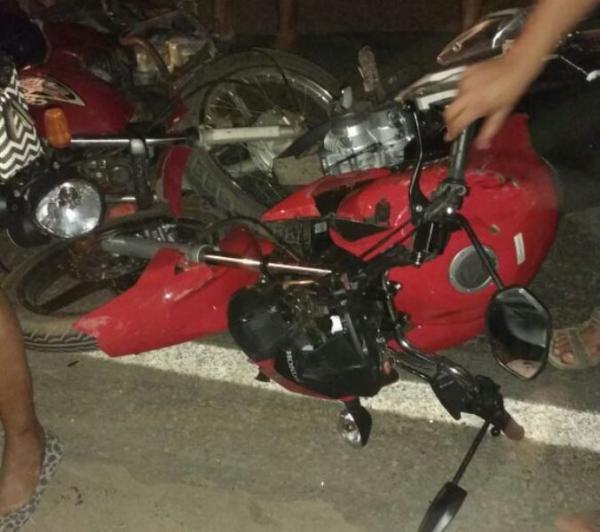 Colisão entre motos deixa dois feridos em Floriano.(Imagem:Divulgação)