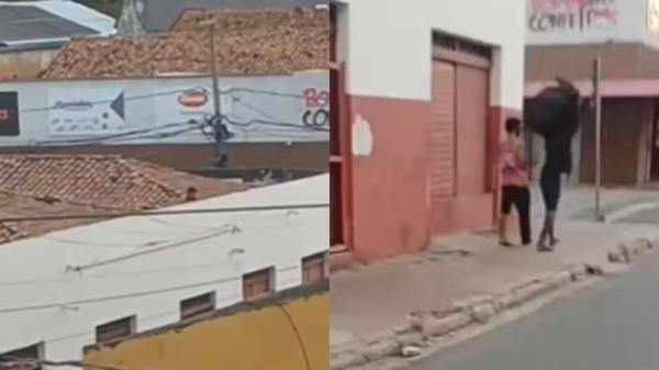 Dupla é presa após ser flagrada invadindo e furtando comércio pelo telhado em Teresina