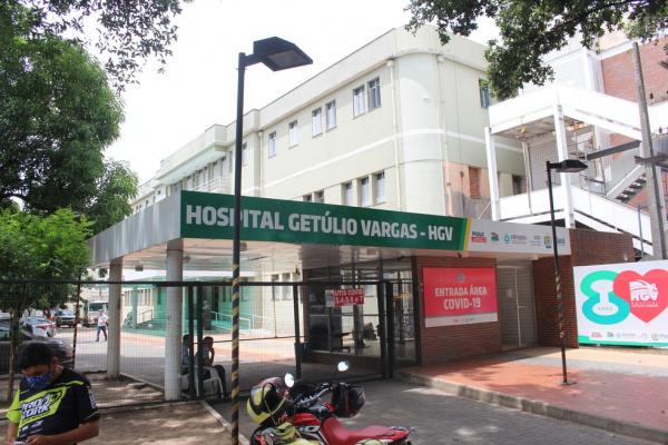 NOTA OFICIAL A direção do HGV informa que a intercorrência aconteceu em uma área externa do Hospital, onde fica localizada as máquinas de refrigeração e que não tem acesso as UTIs(Imagem:Reprodução)