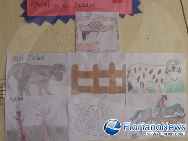 Desenhos folcl&oacute;ricos.(Imagem:FlorianoNews)