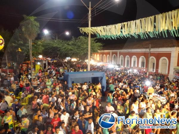 Hannah e Trio Gladiador arrastaram multid&atilde;o pelo corredor da folia em Floriano.(Imagem:FlorianoNews)