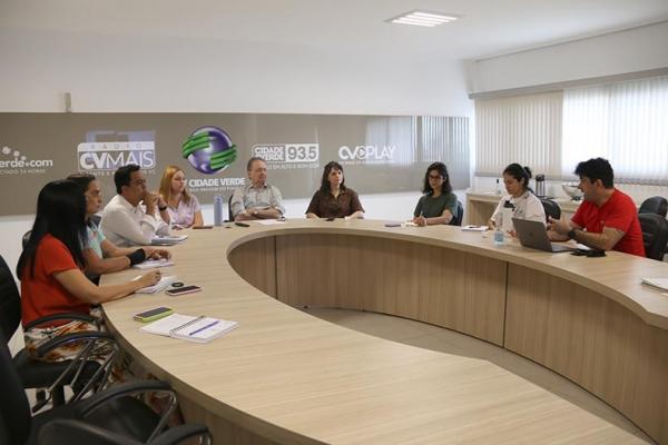 Reuni&atilde;o preparat&oacute;ria para o lan&ccedil;amento do Piau&iacute; Pop 2023 com equipe da TV, portal e R&aacute;dios Cidade Verde.(Imagem:Divulga&ccedil;&atilde;o)
