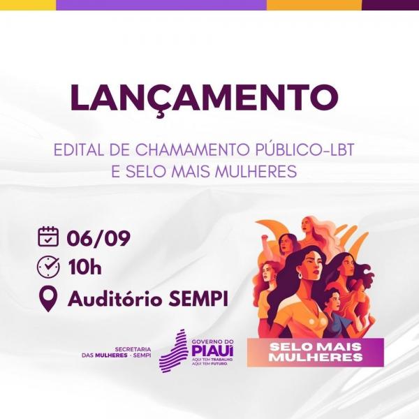 Sempi lança edital para projetos voltados a mulheres LBTs e inscrições para o Selo Mais Mulheres