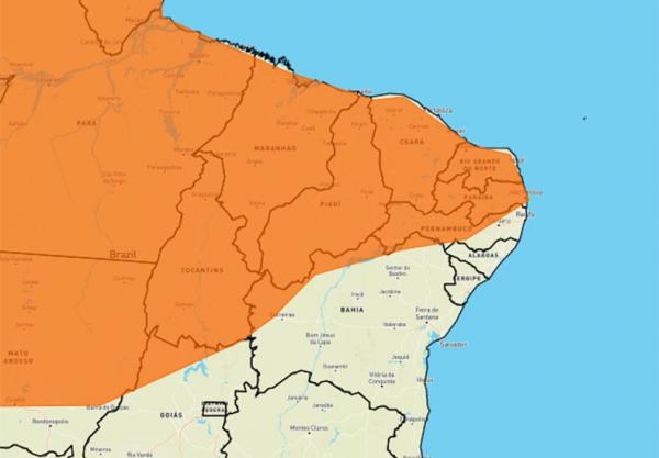 O Instituto Nacional de Meteorologia (Inmet) emitiu na manhã deste domingo (6) um alerta laranja com previsão de chuvas intensas para todo o estado do Piauí. O alerta iniciou nes(Imagem:Reprodução)
