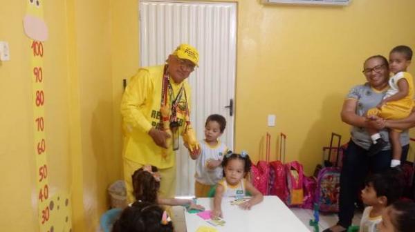 Alegria e reencontros marcam volta &agrave;s aulas no Centro Educacional Peniel.(Imagem:FlorianoNews)
