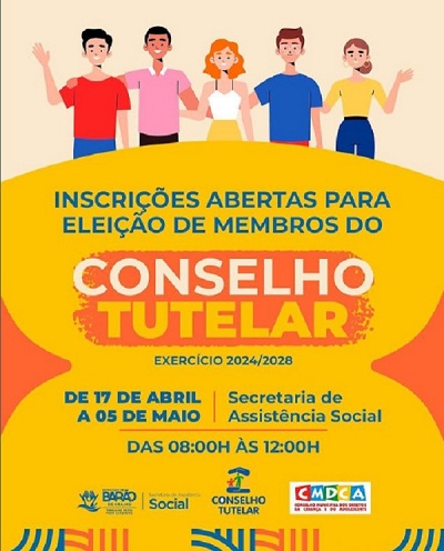 Barão de Grajaú abre inscrições para conselheiro tutelar 2024/2028