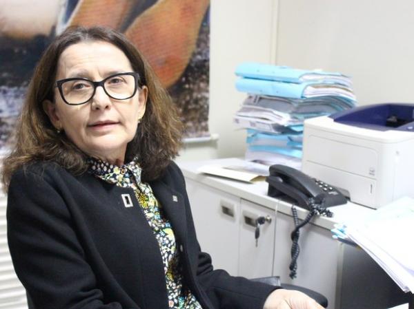 Leida Diniz identificou ainda que pr&eacute;dio n&atilde;o atende aos requisitos de seguran&ccedil;a.(Imagem: Beto Marques/G1)