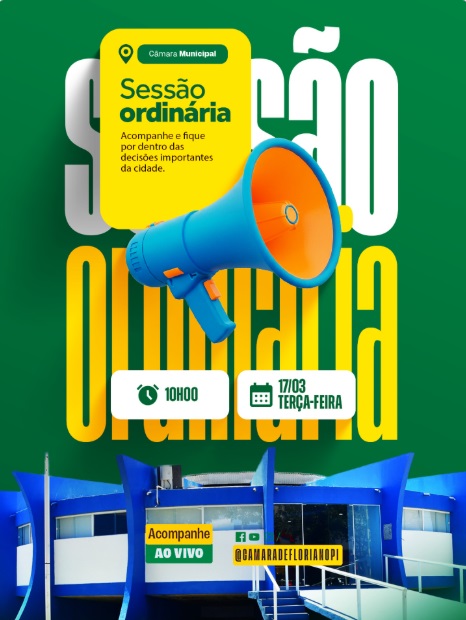 Câmara Municipal de Floriano realiza sessão ordinária nesta terça-feira (17)