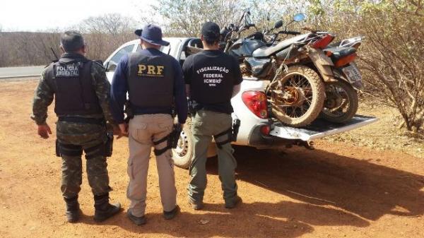 Opera&ccedil;&atilde;o da PRF combate crimes ambientais no Parque Nacional da Serra da Capivara.(Imagem:PRF)