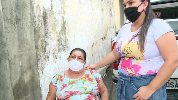 M&atilde;e e irm&atilde; de Elber (Imagem: Reprodu&ccedil;&atilde;o/TV Clube)