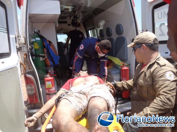 Caminhão tomba e motorista morre em acidente na PI 140.(Imagem:FlorianoNews)