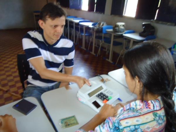 Manh&atilde; de vota&ccedil;&atilde;o tranquila em Floriano.(Imagem:FlorianoNews)