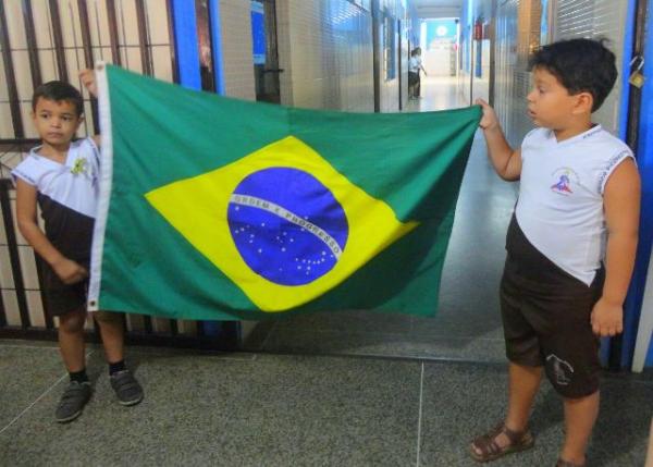 Atividades alusivas &agrave; Semana da P&aacute;tria iniciaram na Escola Pequeno Pr&iacute;ncipe.(Imagem:EPP)