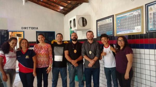 Pol&iacute;cia Civil realiza palestra sobre disciplina em escola de Bar&atilde;o de Graja&uacute;.(Imagem:Divulga&ccedil;&atilde;o/Pol&iacute;cia Civil)