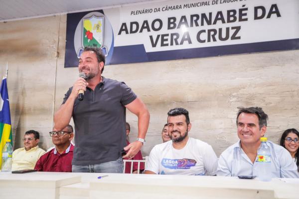 No aniversário de Lagoa do Sítio, Ciro Nogueira anuncia obras estruturantes para a cidade(Imagem:Ascom)