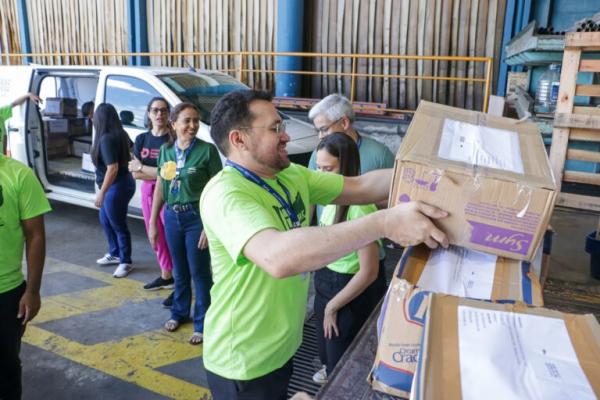 Colaboradores do Sesc mobilizados para ajudar RS(Imagem:Divulga&ccedil;&atilde;o)