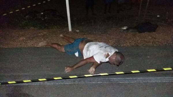 Veículo colide na traseira de moto e deixa vítima fatal na PI-05.(Imagem:Divulgação)