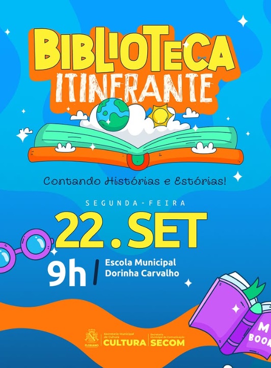 Biblioteca Itinerante leva magia da leitura à Escola Dorinha Carvalho