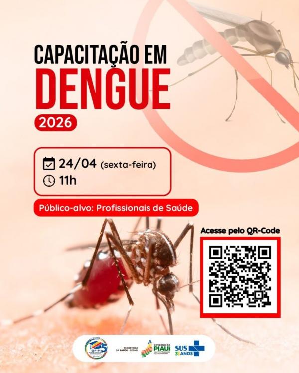 A iniciativa acontece em um cenário de alerta, já que o Piauí registra atualmente mais de 5 mil casos prováveis de dengue, além de um óbito associado à doença.(Imagem:Divulgação)