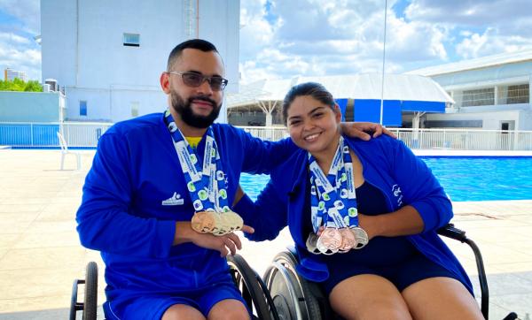 Atletas do Sesc no Piauí conquistam 11 medalhas no XIV Meeting Cearense de Paranatação.(Imagem:Divulgação)