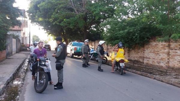 Pol&iacute;cia Militar realiza Opera&ccedil;&atilde;o Sossego em Floriano.(Imagem:Divulga&ccedil;&atilde;o/PM)