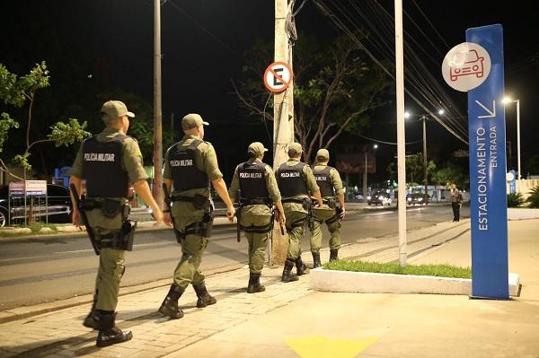 PM refor&ccedil;a policiamento com est&aacute;gio de alunos do Curso de Forma&ccedil;&atilde;o de Soldados.(Imagem:Divulga&ccedil;&atilde;o)