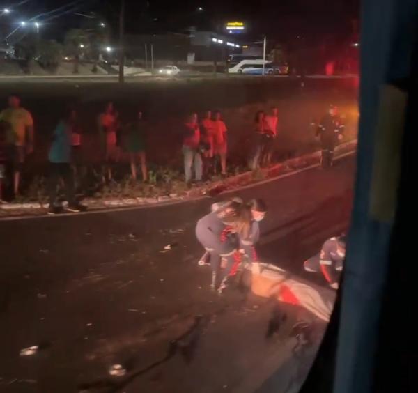 Motociclista morre em acidente na BR-230, pr&oacute;ximo ao terminal rodovi&aacute;rio de Floriano(Imagem:Reprodu&ccedil;&atilde;o)