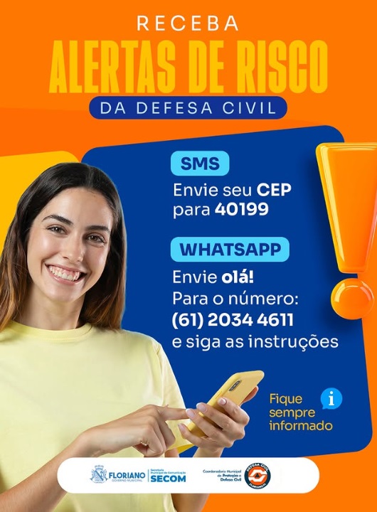 Prefeitura de Floriano divulga orientações e contatos de emergência durante período chuvoso