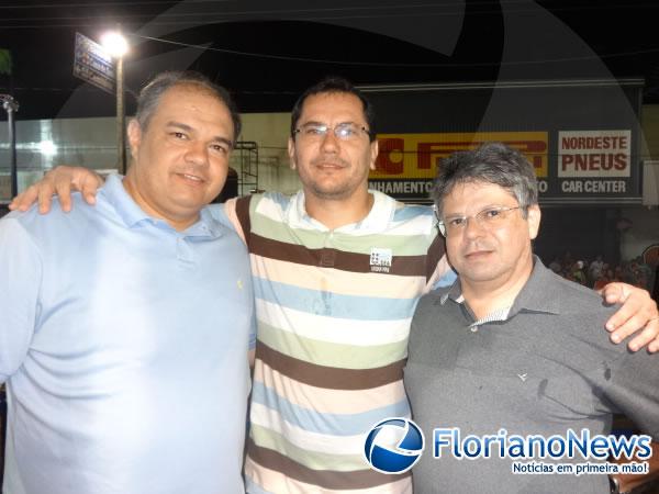 Secret&aacute;rio M&aacute;rcio Neiva, Vereador Lauro C&eacute;sar e Deputado Gustavo Neiva.(Imagem:FlorianoNews)