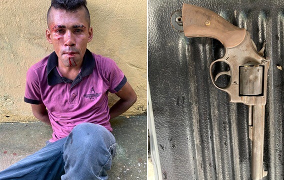 Homem é preso após troca de tiros na Capital