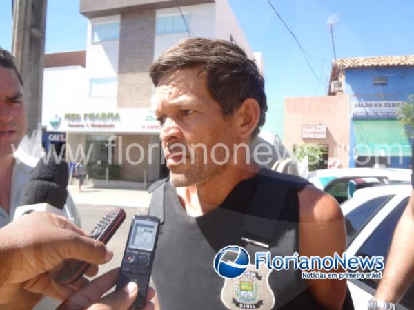 Pol&iacute;cia Civil prende acusado de sequestrar menor em Floriano.(Imagem:FlorianoNews)