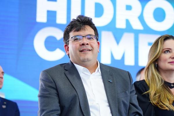 Governador Rafael Fonteles em solenidade no Cear&aacute;.(Imagem:Tauan Alencar)