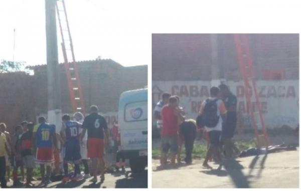 Adolescente morre ap&oacute;s cair de poste em Bar&atilde;o de Graja&uacute;.(Imagem:Divulga&ccedil;&atilde;o)