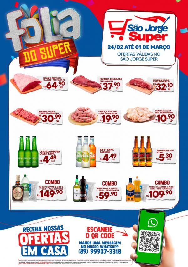 Confira as ofertas de carnaval do S&atilde;o Jorge Super(Imagem:Divulga&ccedil;&atilde;o)