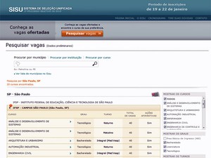 Sisu terá 40% das vagas reservadas para estudantes de escolas públicas