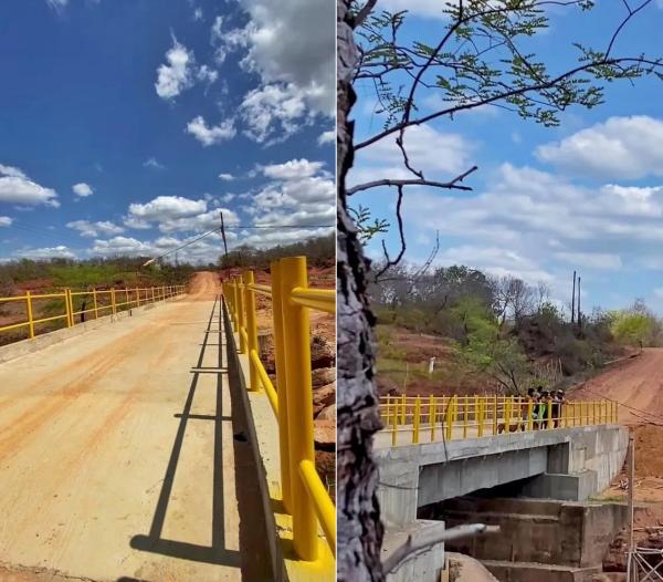 Prefeito celebra construção de ponte, garantida por Ciro Nogueira(Imagem:Ascom)