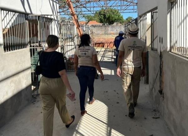 Em andamento, reestrutura&ccedil;&atilde;o do Centro de Zoonoses de Floriano vai melhorar cuidado animal (Imagem:SECOM)
