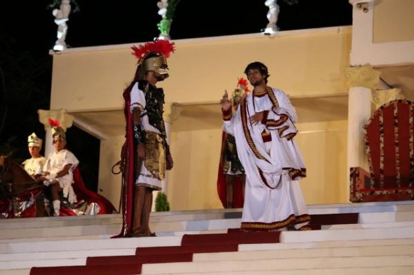 Encenação da Paixão de Cristo em Floriano. (Imagem:Lucas Marreiros/ G1 PI)