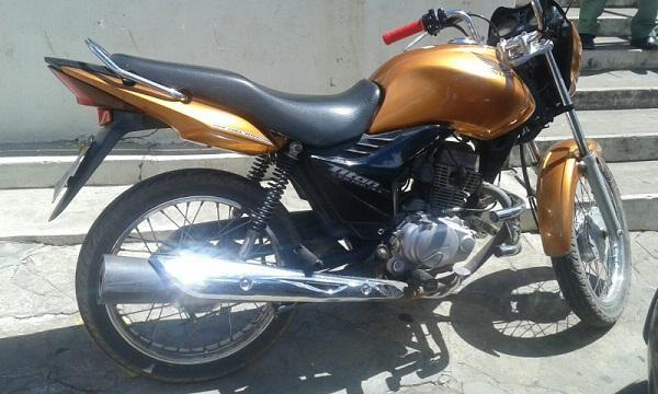 Moto encontrada com a acusada. (Imagem:Divulga&ccedil;&atilde;o)